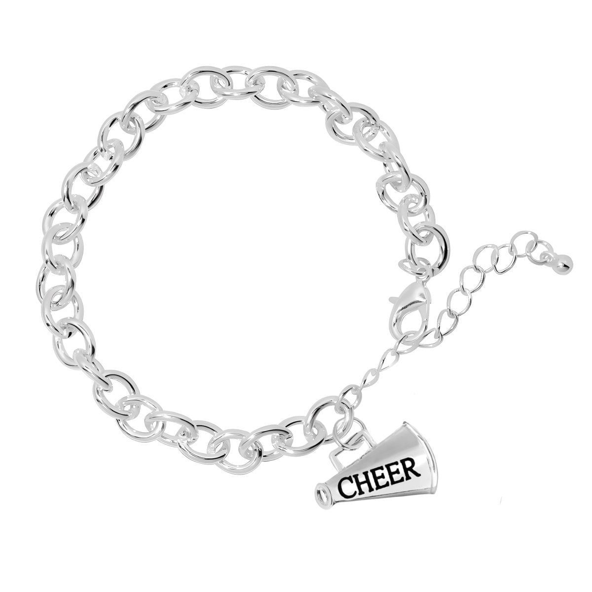 Cheerleading Megaphone Chunky Charm Bracelets - Fundraising For A Cause