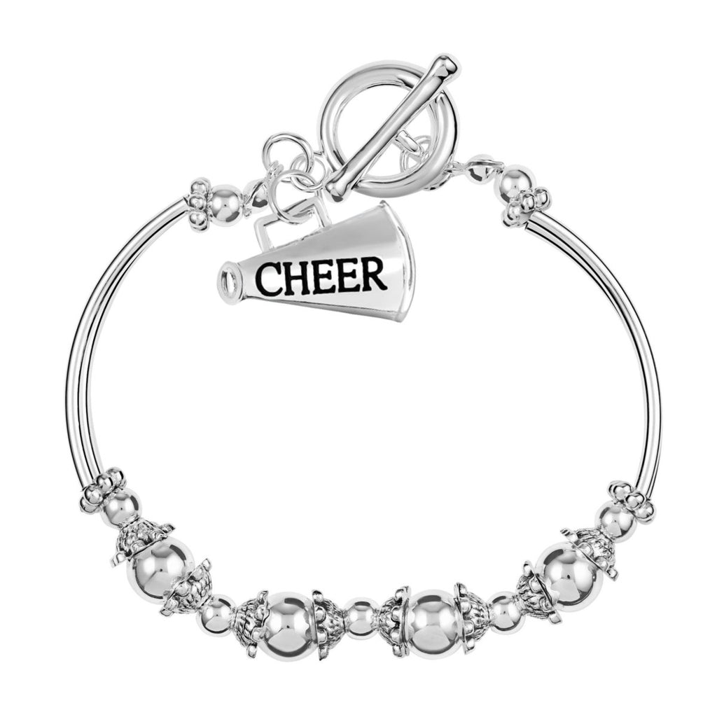 Cheerleading Megaphone Partial Beaded Bracelets - Fundraising For A Cause