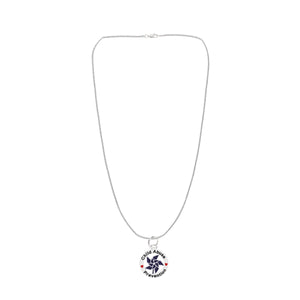 Child Abuse Prevention Blue Pinwheel Charm Necklaces - Fundraising For A Cause