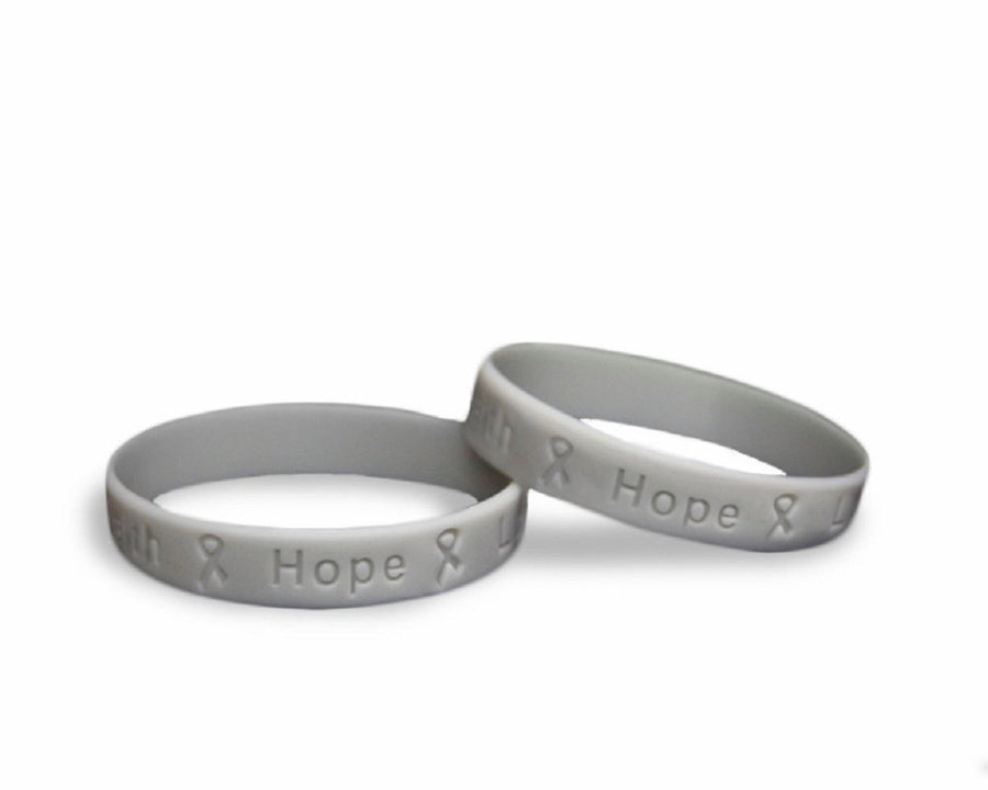 Child Gray Awareness Silicone Bracelet Wristbands - Fundraising For A Cause