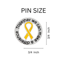 Load image into Gallery viewer, Childhood Cancer Ribbon Difference Pins - Fundraising For A Cause