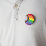 Circle Shaped Daniel Quasar Flag Pins - The Awareness Company