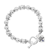 Load image into Gallery viewer, Colon Cancer Awareness Circle Charm Beaded Bracelets - Fundraising For A Cause