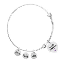 Load image into Gallery viewer, Crohn&#39;s Disease Heart Retractable Charm Bracelets - Fundraising For A Cause