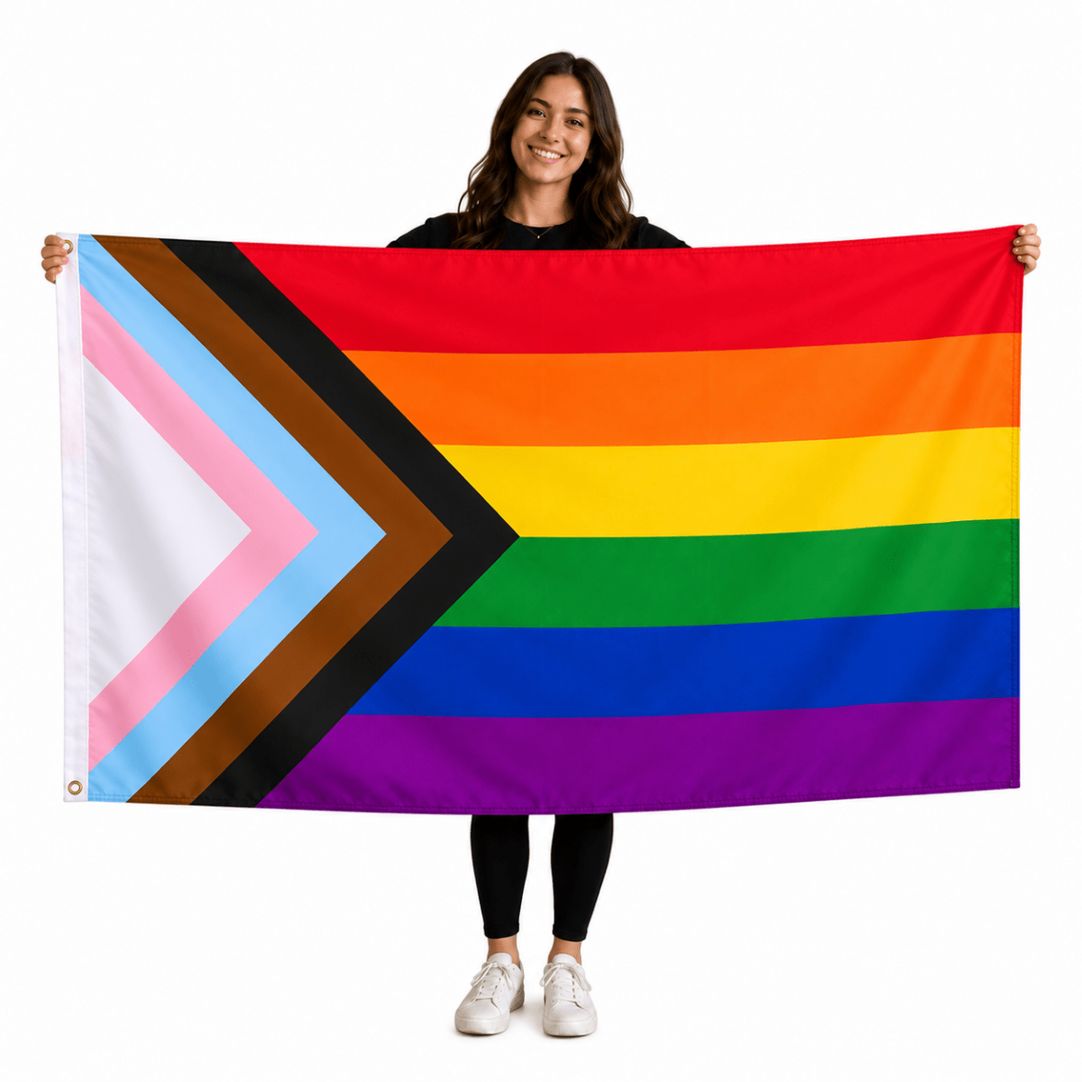 Daniel Quasar 3 Feet by 5 Feet Nylon PRIDE Flag - Fundraising For A Cause