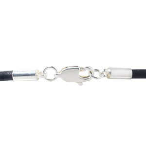 Daniel Quasar Flag Heart Charm on Black Leather Cord Bracelets - Fundraising For A Cause