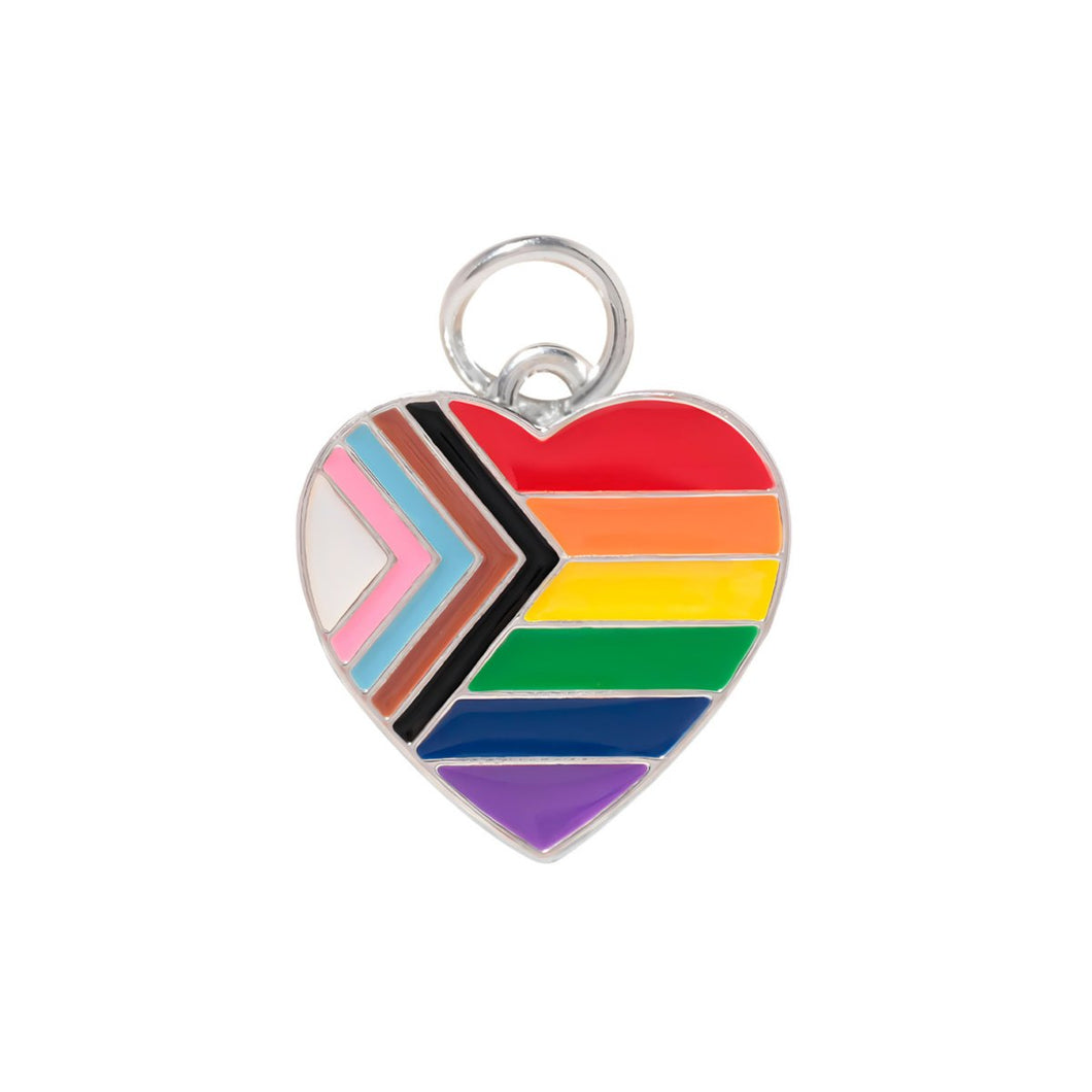 Daniel Quasar Flag Heart Charms - Fundraising For A Cause