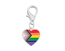 Load image into Gallery viewer, Daniel Quasar Flag Heart Hanging Charms - Fundraising For A Cause