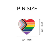 Load image into Gallery viewer, Daniel Quasar Flag Heart Lapel Pins - Fundraising For A Cause