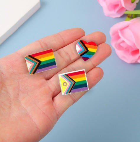 Daniel Quasar Flag Heart Silicone Pins - Fundraising For A Cause