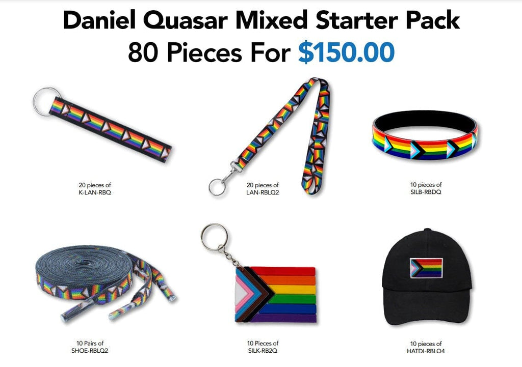 Daniel Quasar Flag Variety Pack Bundle (Med - 80 Pieces) - Fundraising For A Cause