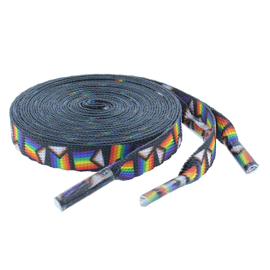 Daniel Quasar 'Progress Pride' Flag Shoelaces - Fundraising For A Cause