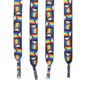 Daniel Quasar "Progress Pride" Flag Shoelaces - Fundraising For A Cause