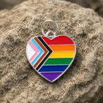 Daniel Quasar Flag Heart Charms - Fundraising For A Cause