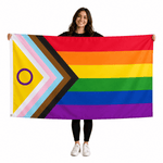 Daniel Quasar Intersex-Inclusive 3 Feet by 5 Feet Nylon PRIDE Flag - Fundraising For A Cause