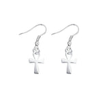 Decorative Silver Cross Earrings - Fundraising For A Cause