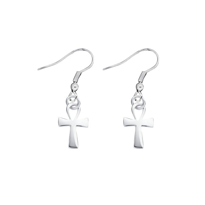 Decorative Silver Cross Earrings - Fundraising For A Cause