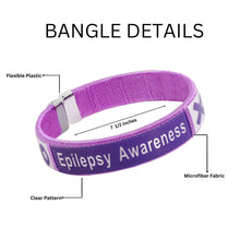 Load image into Gallery viewer, Epilepsy Awareness Bangle Bracelets - Fundraising For A Cause