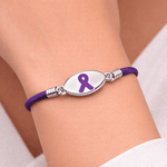 Epilepsy Awareness Ribbon Stretch Bracelets - Fundraising For A Cause