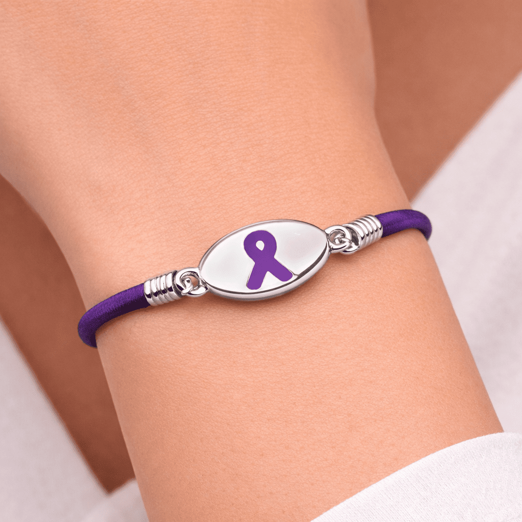 Epilepsy Awareness Ribbon Stretch Bracelets - Fundraising For A Cause