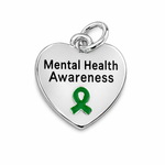 Mental Health Heart Charms in Bulk