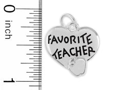 Load image into Gallery viewer, Favorite Teacher Heart Charms - Fundraising For A Cause