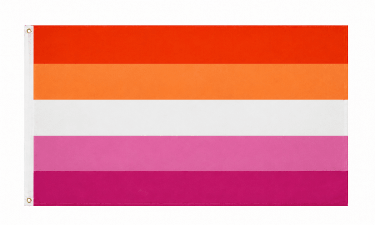 Sunset Lesbian 3 Feet by 5 Feet Nylon PRIDE Flag - Fundraising For A Cause