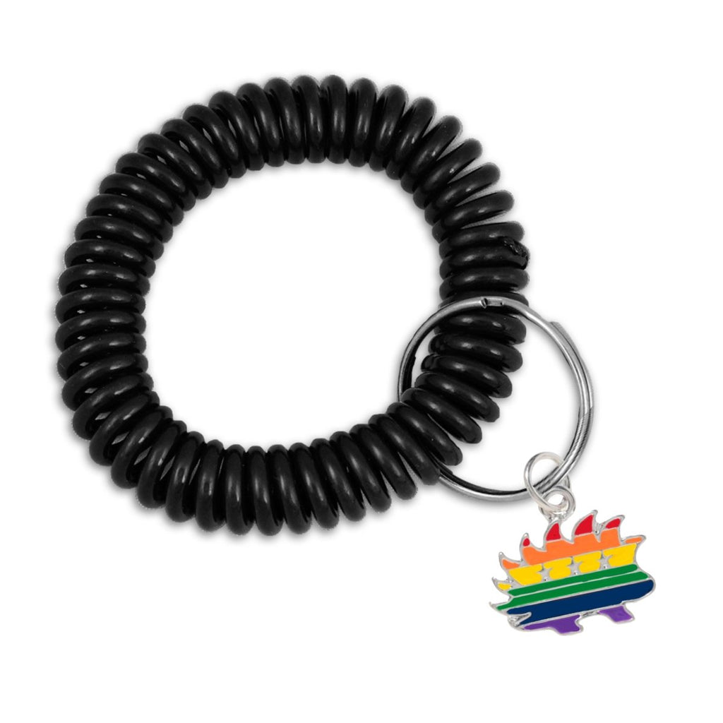 Gay Pride Elastic Keychain Bracelets (Pick Your Charm) - Fundraising For A Cause