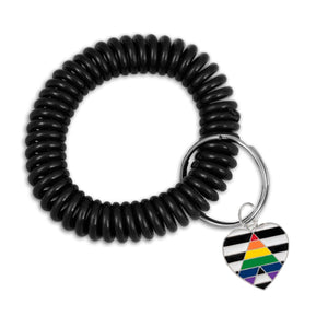Gay Pride Elastic Keychain Bracelets (Pick Your Charm) - Fundraising For A Cause