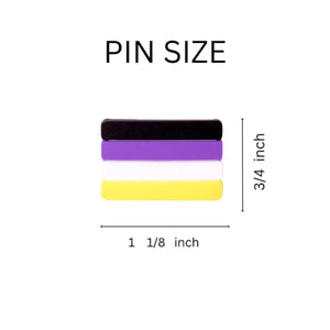 Gay Pride Silicone Pin Variety Pack Bundle (100 Pieces) - Fundraising For A Cause