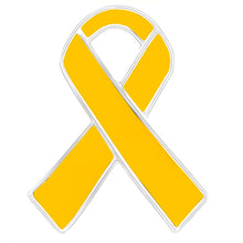 Load image into Gallery viewer, Gold Ribbon Awareness Pins - Fundraising For A Cause