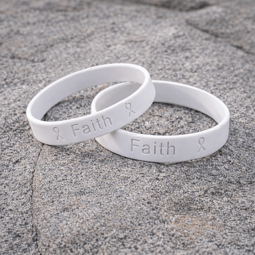 Gray Awareness Silicone Bracelet Wristbands - Fundraising For A Cause