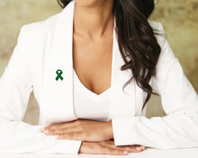 Load image into Gallery viewer, Green Ribbon Awareness Pins - Fundraising For A Cause