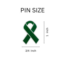 Load image into Gallery viewer, Green Ribbon Awareness Pins - Fundraising For A Cause