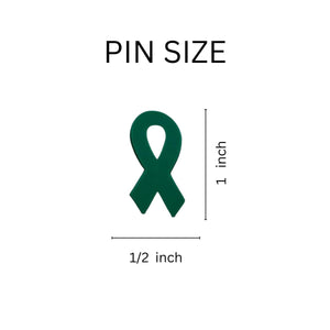 Green Silicone Ribbon Pins - Fundraising For A Cause