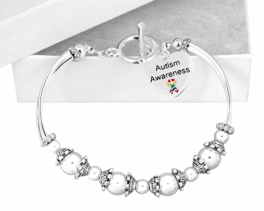 Heart Autism Awareness Partial Beaded Bracelets - Fundraising For A Cause