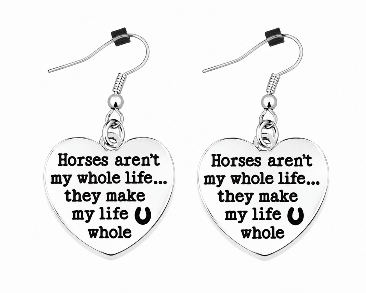 Horses Aren't My Whole Life Earrings - Fundraising For A Cause