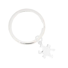 Load image into Gallery viewer, Large Autism Puzzle Piece Round Key Chain - Fundraising For A Cause