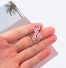 Load image into Gallery viewer, Large Breast Cancer Ribbon Pins - Fundraising For A Cause