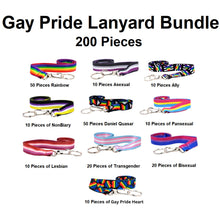 Load image into Gallery viewer, Large Gay Pride Lanyard Bundle - 200 Pieces - Fundraising For A Cause