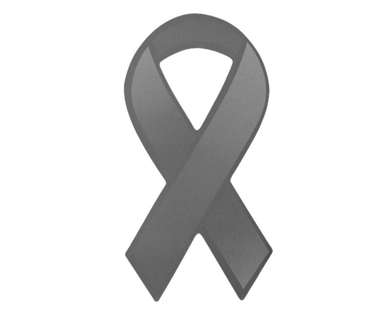 Large Gray Ribbon Magnets - Fundraising For A Cause