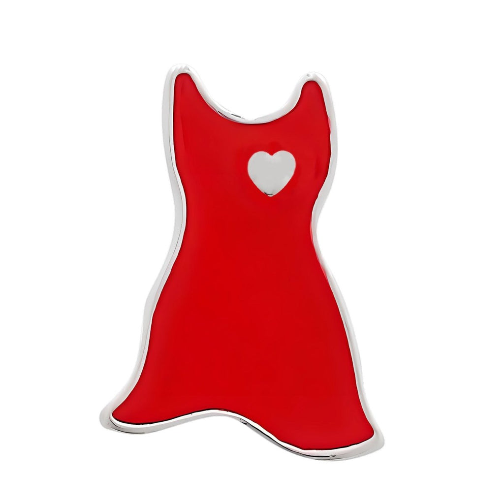 Large Red Dress Shaped Heart Awareness Pins - Fundraising For A Cause