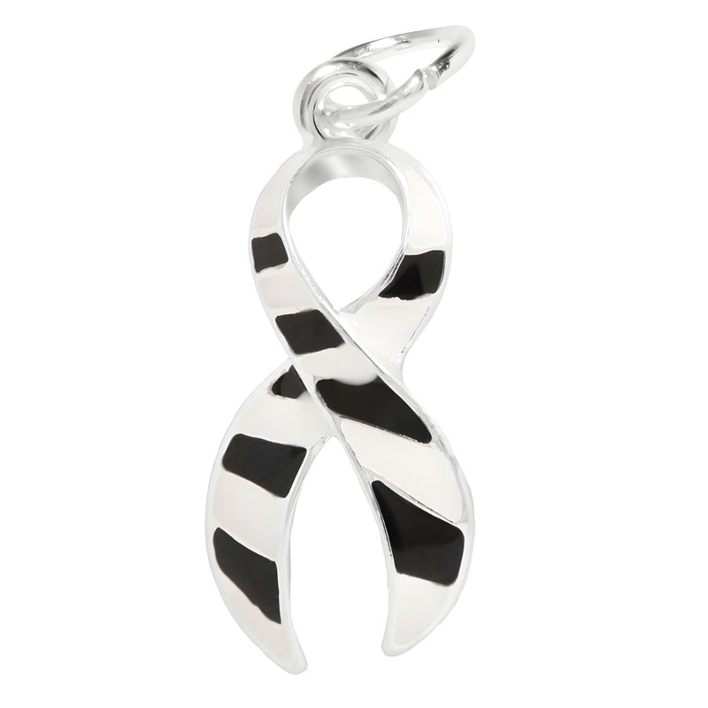 Large Zebra Print Ribbon Charms - Fundraising For A Cause