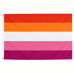 Sunset Lesbian 3 Feet by 5 Feet Nylon PRIDE Flag - Fundraising For A Cause