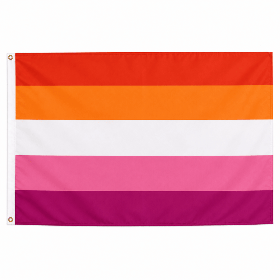 Sunset Lesbian 3 Feet by 5 Feet Nylon PRIDE Flag - Fundraising For A Cause