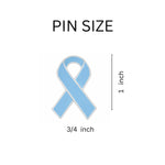 Light Blue Ribbon Awareness Pins - Fundraising For A Cause