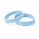 Light Blue Silicone Bracelet Wristbands - Fundraising For A Cause