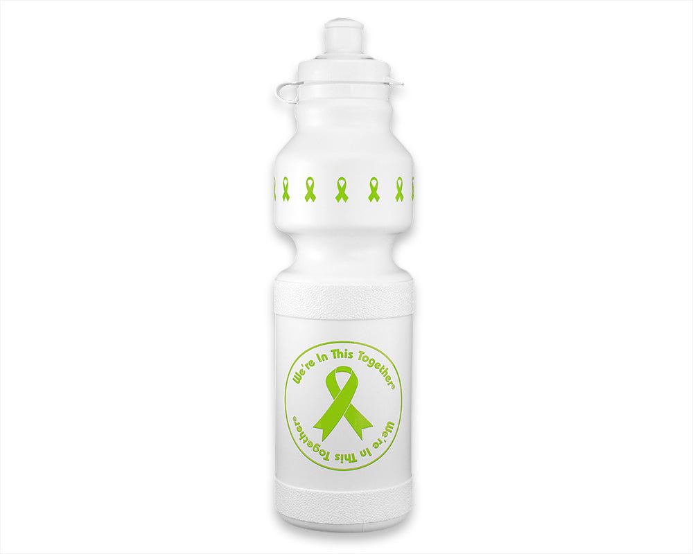 Lime Green Ribbon Water Bottle - Fundraising For A Cause