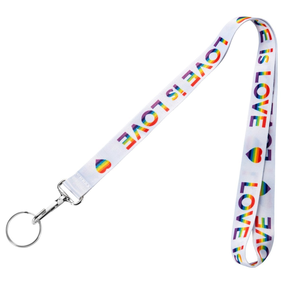 Love is Love Rainbow Heart Lanyards - Fundraising For A Cause