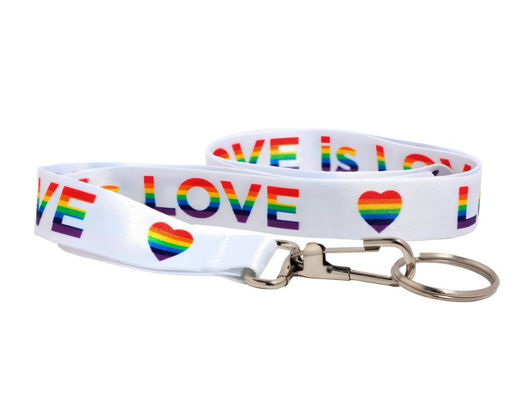 Love is Love Rainbow Lanyard Badge Holders - Fundraising For A Cause